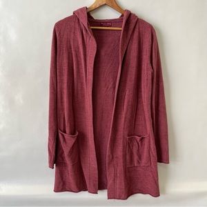 Barefoot Dreams CozyChic Ultra Lite Open Front Hooded Cardigan